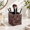 Rosso Levanto, variant on Calacatta Viola Marble Toothbrush Holder Countertop Makeup Brush Organizer
