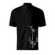 thumbnail image 2 of Playeras Y Camisas Para Hombre Camisa de vacaciones en la playa Camisa de cuello con botones en los puños para hombre (Black, M), 2 of 4