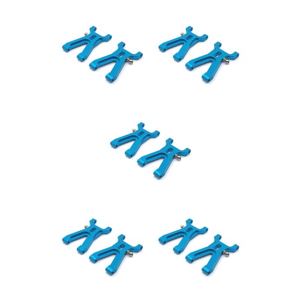 Bewildely 2 piezas modelo de coche de Control remoto brazos oscilantes delanteros regalos Metal niño juguetes refuerzo reemplazo para WLtoys azul 5Conjunto