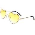 thumbnail image 3 of Lentes de sin Montura Color Degradado Protección Amarillo Hugo gafas de sol para mujer, 3 of 5