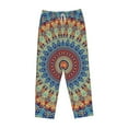 thumbnail image 4 of Daiia Round Mandala Women's Sleep Pant with Pockets and Drawstring,Pajama Pants-Large, 4 of 9