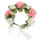 thumbnail image 1 of GOOHOCHY Corona de flores: Diadema ajustable hecha a mano con rosas artificiales para mujer. Accesorio floral para el cabello, ideal para bodas, fiestas y festivales., 1 of 8