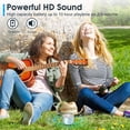thumbnail image 3 of LENRUE Portable Wireless Bluetooth Speaker with Built-in-Mic,Handsfree Call,AUX Line,TF Card,HD Sound and Bass for iPhone Ipad Android Smartphone and More, 3 of 4