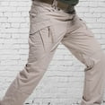 thumbnail image 6 of Dagegui Cargo Pants for Men Casual Waterproof Elastic Tactical Pants Big and Tall Multi Pockets Work Pants Lightweight Outdoor Hiking Jogger Pants Today Clearance, 6 of 6