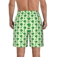 thumbnail image 3 of Kdxio Broccoli 1 Pattern Mens Casual Shorts - Drawstring Summer Beach Sports Shorts for Men, 3 of 5