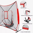 thumbnail image 5 of axGear Baseball Net Softball Hitting Pitching Backstop Practice Batting Tee Carrier, 5 of 9