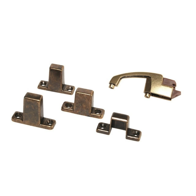 Rv Designer H243 Montaje De Tres Tornillos Con Pestillo Positivo, Incluye Herrajes Para Gabinetes De Cuatro Golpes