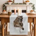 thumbnail image 2 of Table Runner - 48 Inch Long, Funny Kangaroos Kitchen Dining Table Runner Dresser Scarves, Cute Art Fun Lovely Animals on Toilets Farmhouse Decor for Coffee Tables Wedding Party Banquet, 2 of 8