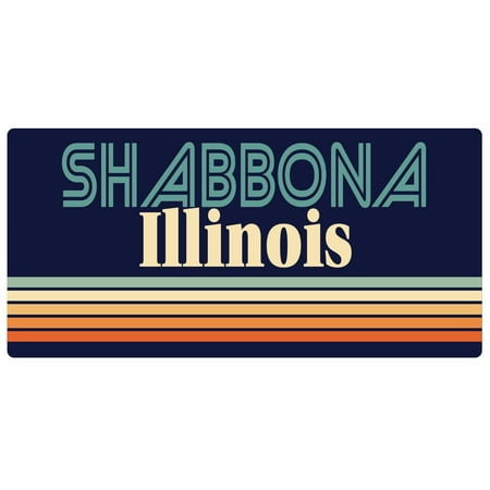 

Shabbona Illinois 5 x 2.5-Inch Fridge Magnet Retro Design