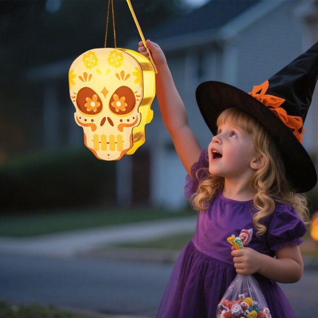 RKSTN Halloween Decorations DIY Halloween Mini Lanterns Suitable for Centerpieces Suitable for Halloween Interior Decorations Center Table Decorations Containing Adhesive 6ml Halloween Gifts