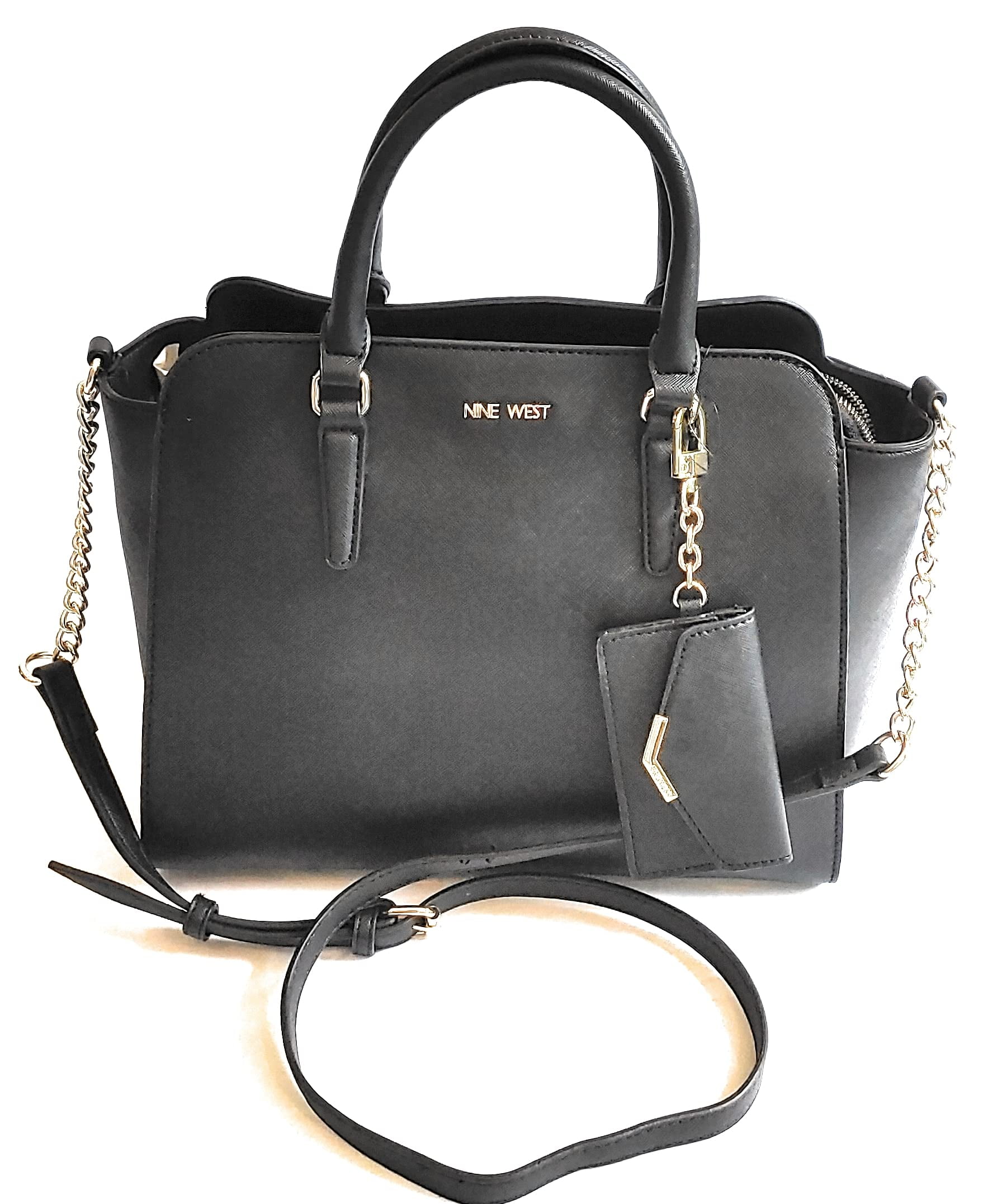NINE WEST LEATHER BLACK PURSE - clothing & accessories - by owner - apparel  sale - craigslist