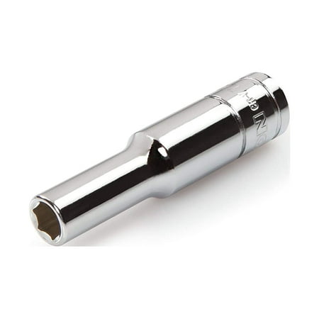 UPC: 0020209141199 | 6 Point 1/4  Drive x 7/32  Deep Socket Chrome Finish Vanadium Steel TEKTON 14119