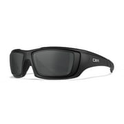 DVX Axon Sport Sunglasses - ANSI Z87.1 - Smoke Grey Lenses/Matte Black Frame OSHA Compliant RX Ready