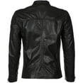 thumbnail image 2 of Men's Genuine Lambskin Leather Jacket Motorcycle Biker Jacket A226, 2 of 3