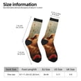 thumbnail image 2 of Disketp Rose Cute Guinea Pig Unisex Crew Socks Lightweight Breathable Ventilation Ankle Socks, Mid-calf socks for Daily, 2 of 6