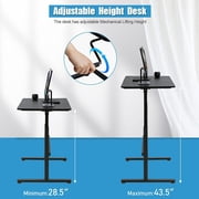 PayLessHere 48 Inch Standing gaming Desk Adjustable Height,Black