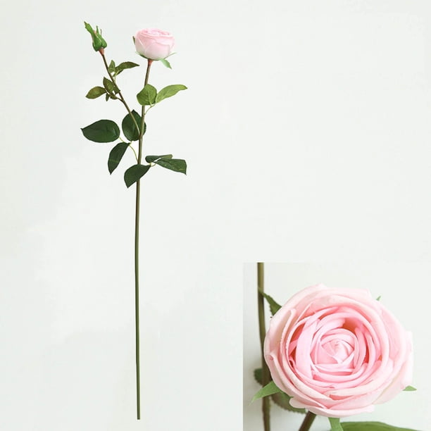 Ganfancp Glued Rose Imitación Flor Decoración para El Hogar Boda Flor de Mano Pared Flor Artificial Ofertas Flash Liquidación 1X Ramo de Rosas Simuladas