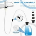 thumbnail image 3 of Soap Dispenser for Kitchen Sink, Under Sink Soap Dispenser Extension Tube Kit with 47" Hose and Check Valve, Easy Pumping, Prevent Backflow, Durable Silicone, Kitchen Sink Accessories, 3 of 6