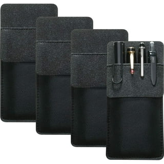 6 Pack Shirt Pocket Protector PVC Pen Holder for School Hospital Office