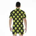 thumbnail image 2 of Tennis Balls Pattern Short Sleeve Men'S Rompers, Tennis Player Sports Casual Summer Jumpsuits Outfit, 2 of 4