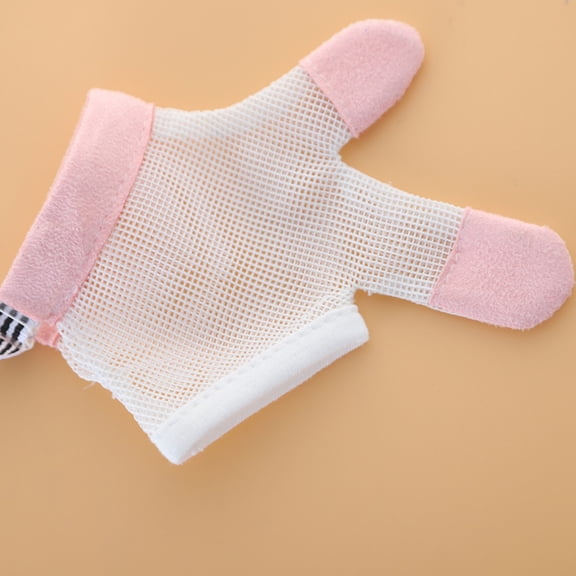 WRITWAA Baby Thumb Sucking Gloves, 1 Pair Breathable Mesh Fabric Thumb Protectors for Home and Outdoor Comfort