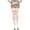 White, variant on Women's Women's Backseam and Lace Top Fishnet Thigh High 4919-White 4919-WHITE