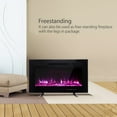 thumbnail image 3 of Maxhonor Electric Fireplace Insert Wall Mounted Freestanding Heater with Remote Control, 1500/750W 30 inch, Black, 3 of 7