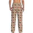 thumbnail image 3 of Uemuo German Shepherd Dog Pattern Men's Wide Leg Palazzo Lounge Pants with Pockets Light Weight Loose Comfy Casual Pajama Pants-Small, 3 of 9