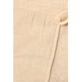 thumbnail image 4 of High Waist Towel Terry Shorts With Pockets  Drawstrings - Beige, 4 of 4