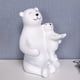 thumbnail image 2 of Estante de almacenamiento de vino de oso creativo, estatua, soporte de champán de animales, estante de escultura decorativa para decoración hogar Blanco Sunnimix Estante, 2 of 8