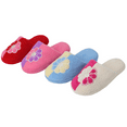 thumbnail image 2 of Starbay Girl's Children's Warm Home Indoor Slippers with Contrast Flower Design, Hotel Style (#8206), 2 of 2