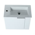 thumbnail image 4 of Floating Bathroom Vanity, Wall Mount Bathroom Vanity with Sink and Soft Close Door, 22 Inch Small Bathroom Vanity with Pull Handle for Home, 4 of 8