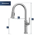 thumbnail image 4 of Karran Usa KKF365SS Brampton 1.8 GPM Single Hole Kitchen Faucet - Stainless Steel, 4 of 6