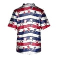 thumbnail image 6 of 4th Of July Scrub Shirts for Men V-Neck Short Sleeve Patriotic Printed Daily Patriotic Tops Comfy Summer Casual Tees with Pockets,L,#01 Deep Red, 6 of 6