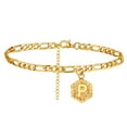 thumbnail image 1 of Initial Chevilles pour Femmes Bracelet à Maillons Charmants pour Adolescentes Alphabet(P), 1 of 5