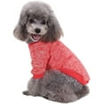 thumbnail image 1 of LAICAIW Chandail pour Chien Chaud Pyjama Doux pour Chat Vêtements pour Chiot Chandail pour Petits Chiens Chandail d'Hiver pour Chien (L, Rouge), 1 of 6
