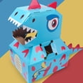 thumbnail image 4 of Shisuyan Modèle de Dinosaure DIY Carton Coloré 1 Pce 29.1x14.2 Po, 4 of 9