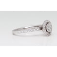 thumbnail image 4 of 18k White Gold Round Diamond Setting Multi-Stone Halo Set Shank Set Engagement Ring (0.69 Ct G SI2 Clarity), 4 of 5