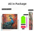thumbnail image 2 of Colorful Peacock 5D Diamond Art Painting by Number Kits for Adults DIY Paint with Full Drill Round Diamond Gems Painting Art Craft for Home Wall Decor 13.8x13.8inch, 2 of 8