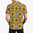 thumbnail image 6 of Wukai Sunflowers Men’s Polo Shirts,Quick-Dry Athletic Shirt,Classic Fit Shirts-Large, 6 of 8