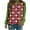 Green christmas sweatshirt, variant on pimelu Christmas Sweater Clearance Cute Christmas Shirts Women Fashion Color Block Santa Claus Print Graphics Sweatshirt Ladies Crewneck Raglan Sleeve Pullover Blousest