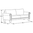 thumbnail image 2 of LifeStyle Solutions Canapé Fallon en Microfibre Grise, 2 of 15