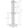 thumbnail image 3 of Plethoria Home Rawlins Walnut Engineered Wood Coat Rack, 3 of 6