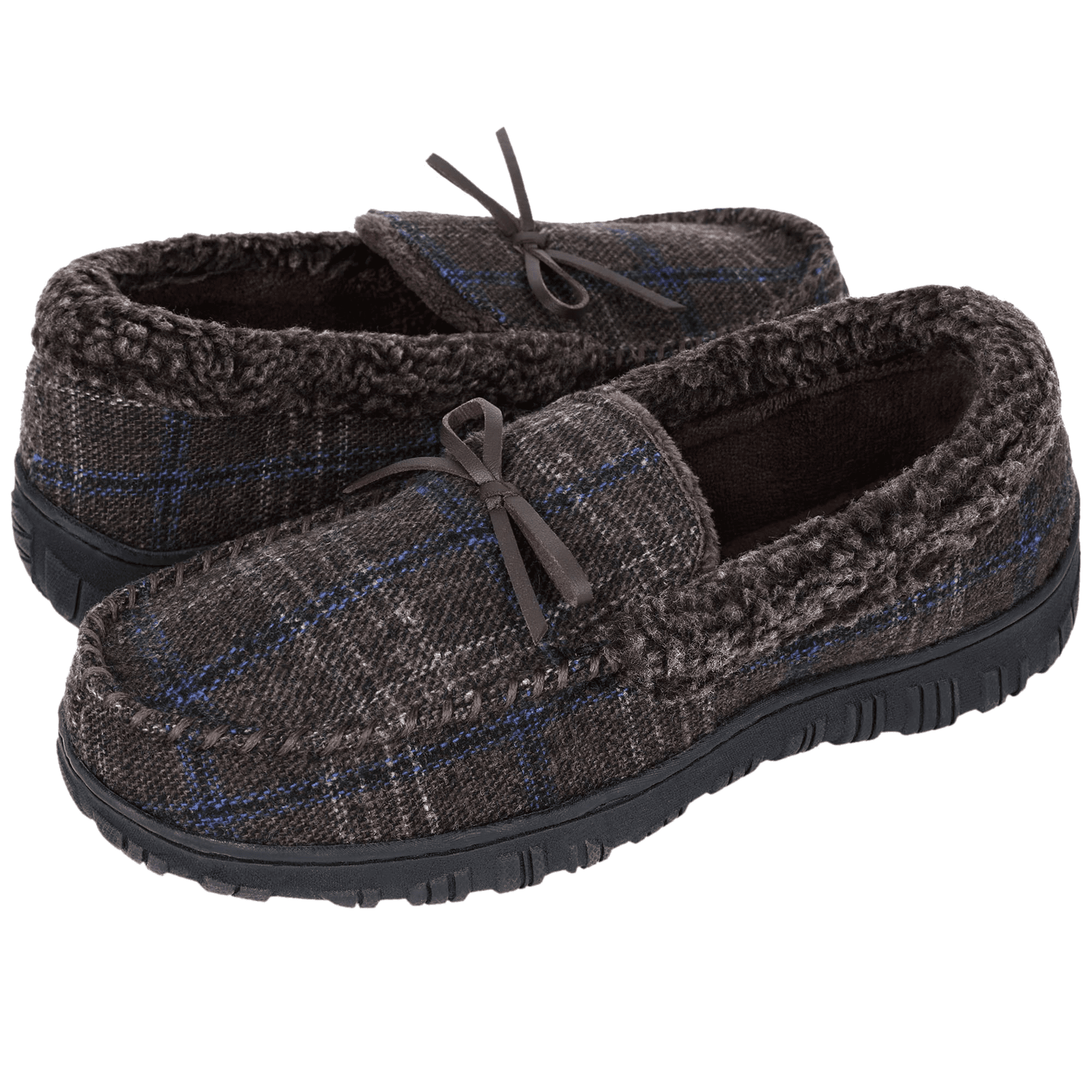 Berhood Mens Moccasin Slippers Mens Memory Foam House Slippers Indoor