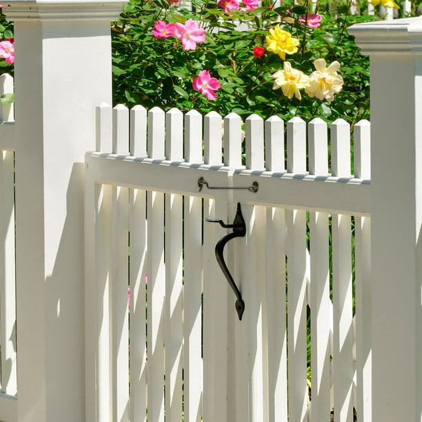 Verrou Porte Coulissante Serrure Volet Loquet Porte Verrou Portail à  Bascule Boulon avec Vis pour Porte