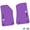 Purple w/ Black insert, variant on Flextread Floor Mats for 18-24 Jeep Wrangler JL, Gladiator & 4xe - Mopar Licensed Factory Fit - Purple w/ White Jeep Wave w/o Wheel Insert - 100% Made in USA