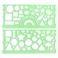 thumbnail image 2 of YAOMOBB Wavy Line Ruler Clear Geometric Drawing Ruler Set Multifunctional Easy to Use Protractor Straightedge, 2 of 7