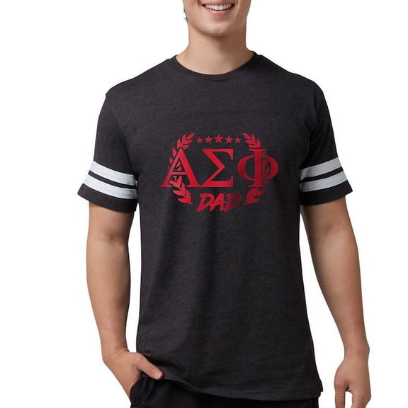 CafePress - Alpha Sigma Phi Greek Dad Cardinal T Shirt - Mens Football Shirt