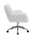 thumbnail image 5 of Moda Furnishings Modern home office chair, fluffy chair, makeup vanity Chair White, 5 of 5