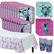Party City Vampirina Complete Tableware Supplies for 8 Guests, 81 Pieces, Includes, Plates, Napkins, Cups, and Table Cover